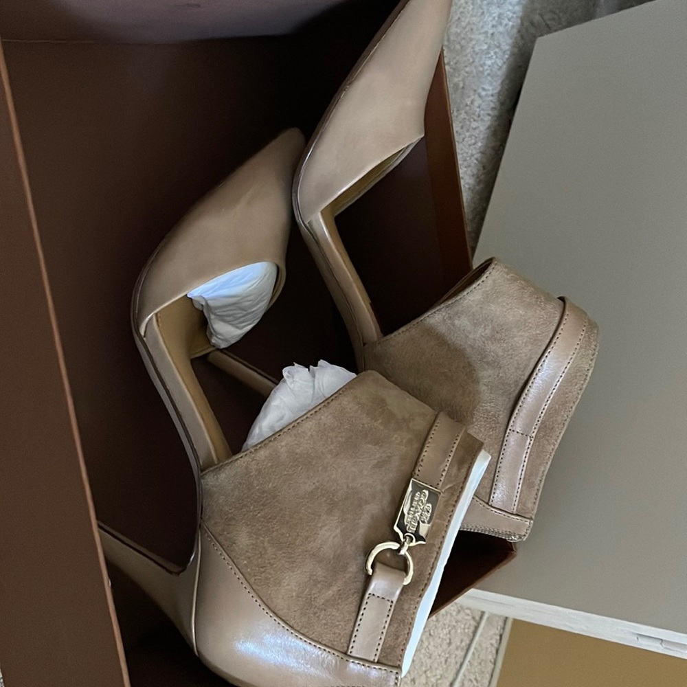 Coach heiress May calf/suede size 7